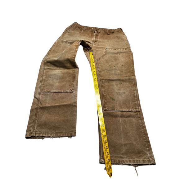 Vintage Carhartt Women’s WB136 BRN Easy Fit Double Knee Carpenter Work 12x30 Y2K - Picture 5 of 9